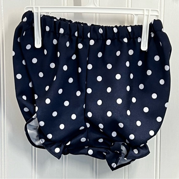 4 pc Navy Polka Dot 3-6 months Bonnie Baby - Picture 4 of 9